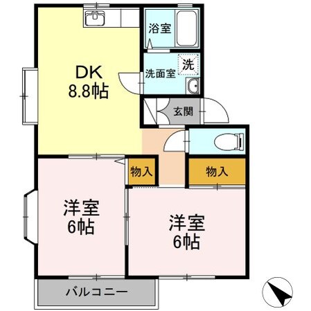 ヴェルドミールの物件間取画像